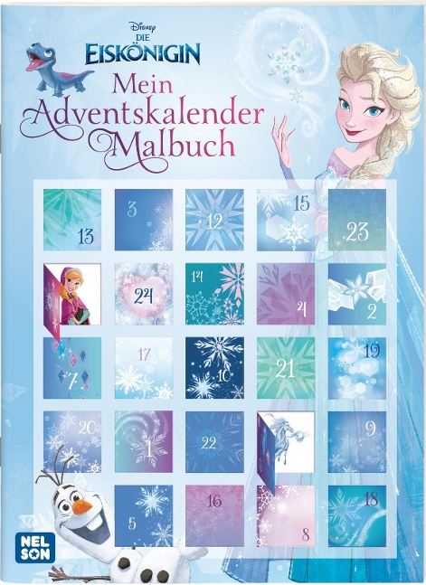 Disney Die Eiskönigin: Mein Adventskalender-Malbuch